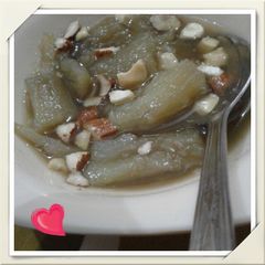 A picture of Sweet potato cooked in jaggery.