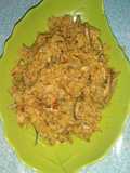 Tumis Oncom Teri Pedas