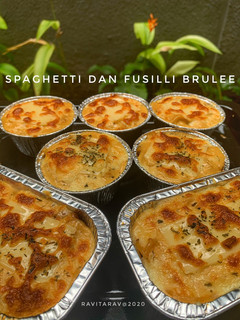 Foto resep Spaghetti & Fusilli Brulee