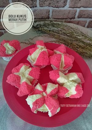 Foto resep Bolu Kukus Merah Putih
