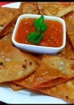 A picture of Left over roti ki katran.