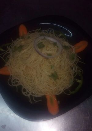 A picture of Buttered spaghetti.