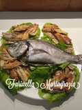 Raffinatezza del sapore di mare di orata e acciughe in un guscio di insalata km zero 🏡👩‍🍳❤️🦁