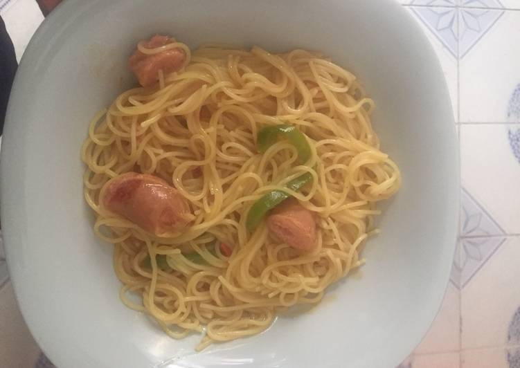 How to Prepare Homemade Spagetti smokies