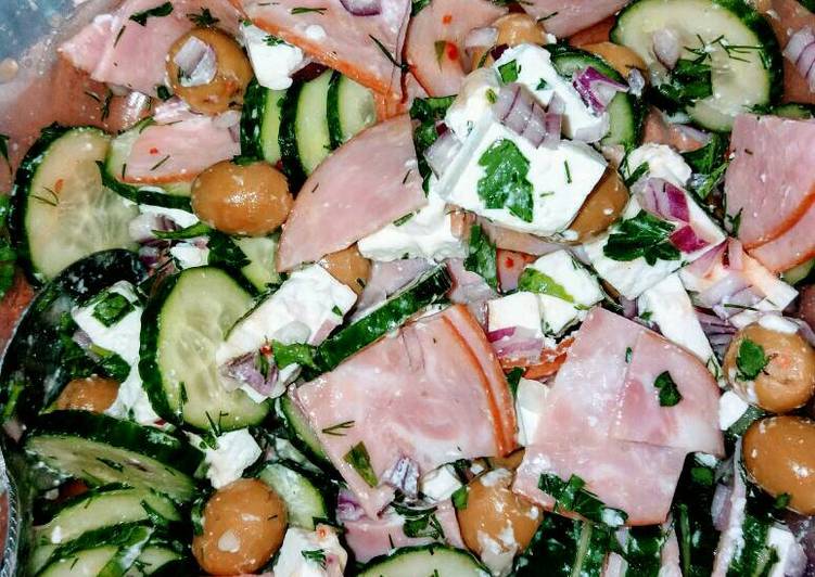 Recipe of Speedy Russian inspired Greece salad