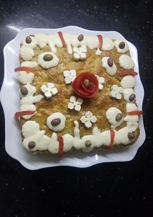 صورة لوصفة كيكة مالحة