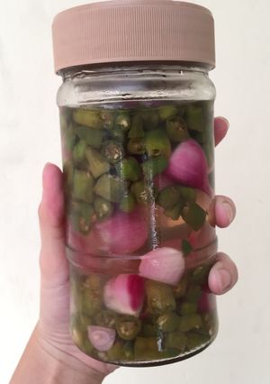 Foto resep Acar mie bangka cabe hijau
