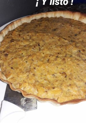 Una foto de Tarta de Anquito y champiñones