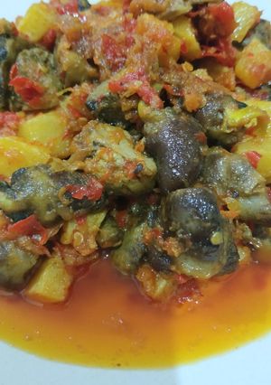 Foto resep Kentang Ati Ampela Balado