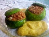 Zapallitos rellenos c/text.de soja