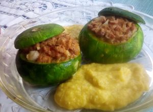 Una foto de Zapallitos rellenos c/text.de soja