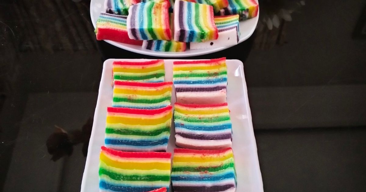 Kue Lapis Pepe Rainbow
