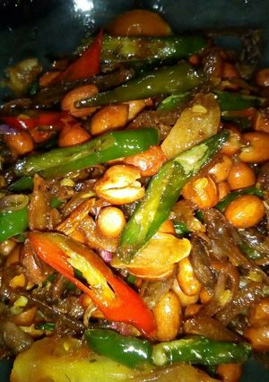 Foto resep Teri kacang lombok ijo
