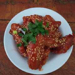 A picture of Sayap ayam saus tabur wijen.