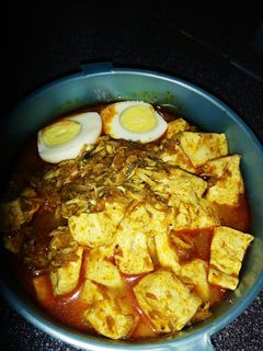 Foto resep Teri nasi+Tahu Telur bumbu rujak