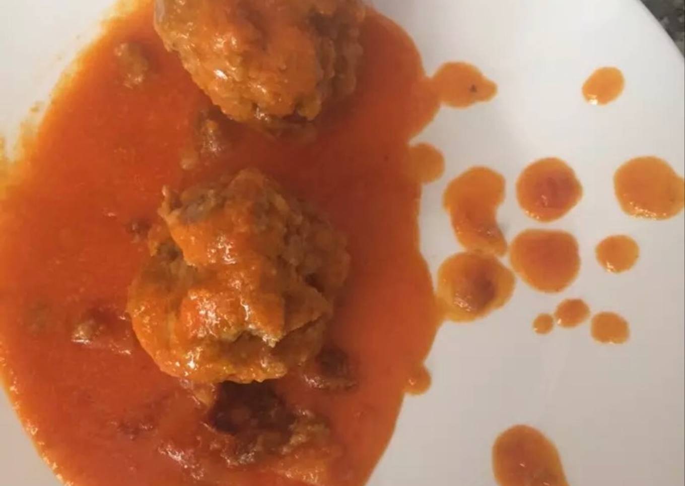 Albóndigas en salsa de zanahorias y tomates 🍅