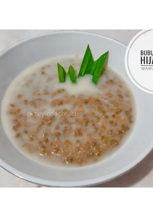 Foto resep Bubur Kacang Hijau Kuah Santan ala Warung Burjo