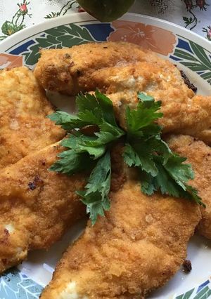 Una foto de Milanesas de pollo al horno