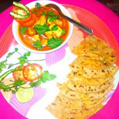 A picture of Paneer paratha.