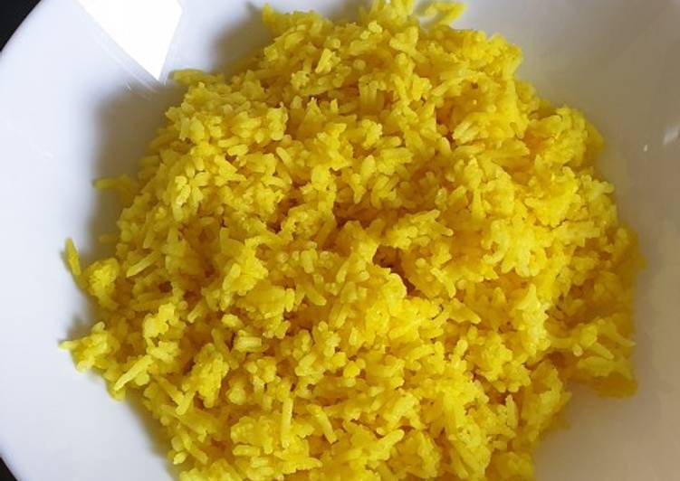 Cara Gampang mengolah Nasi kuning rice cooker, Enak Banget