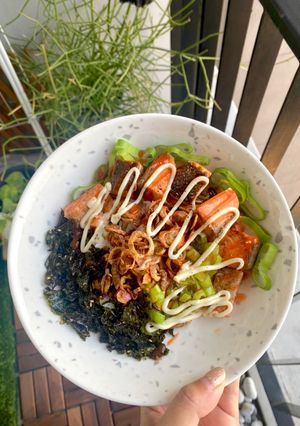 รูปของ Fusion salmon rice