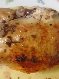 Una foto de Pollo asado Griego