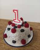 Smash cake, primera tarta de cumpleaños (BLW)