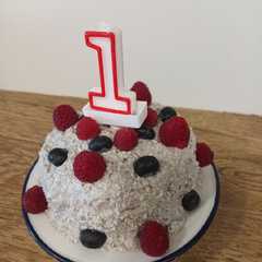 Foto principal de Smash cake, primera tarta de cumpleaños (BLW)