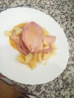 Una foto de Filetes marinados con guarnición