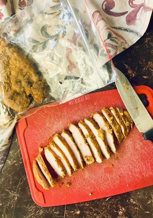 A picture of Grilled Chicken for Sandwiches/Shawarma/ Salads.