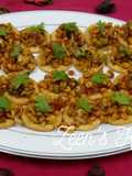 Corn Chaat Biscuit Canapes