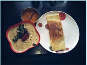 A picture of nut masala dosa