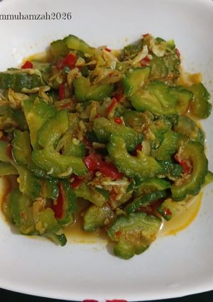 Foto resep Tumis pare udang rebon