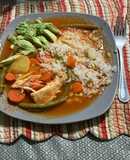 Pollo guisado Guatemalteco (Dificultad: Difícil)