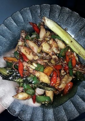 Foto resep Cumi Asin Cabe Hijau