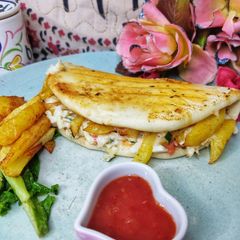 A picture of Cheesy Fries wraps.