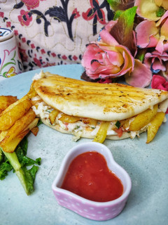 A picture of Cheesy Fries wraps.
