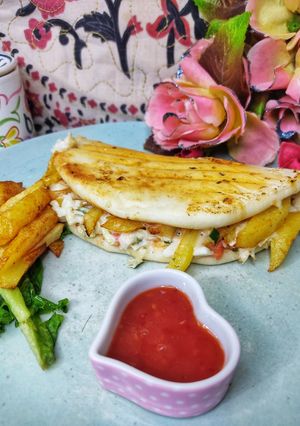 A picture of Cheesy Fries wraps.