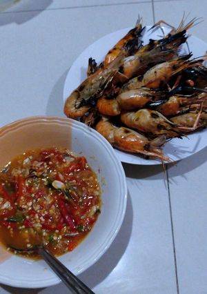 รูปของ กุ้งย่าง น้ำจิ้มซีฟู้ด