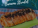 Choco cheese banana strudel