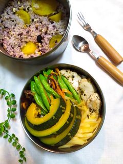 義式香料雞胸肉時蔬便當 的食譜成品照片