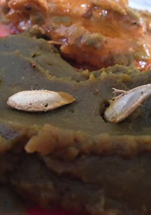 Una foto de Puré de calabaza