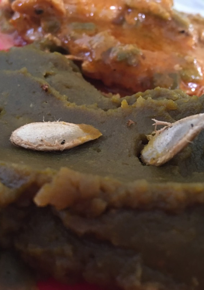 Una foto de Puré de calabaza
