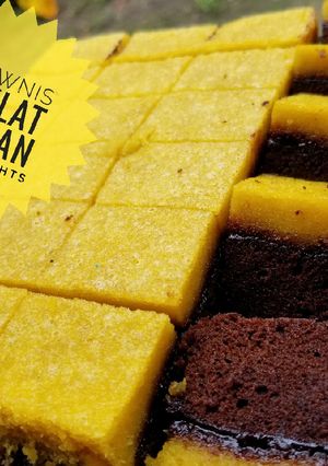 Foto resep Brownis coklat durian