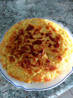 Una foto de Tortilla de patatas al microondas