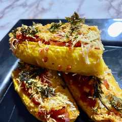 Una foto de Plátanos rellenos