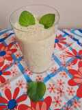 Lassi de durazno, menta y jengibre 🇮🇳