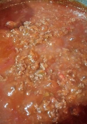 Una foto de Salsa base de carne molida