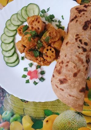 A picture of Masla Bhey ki sabzi.