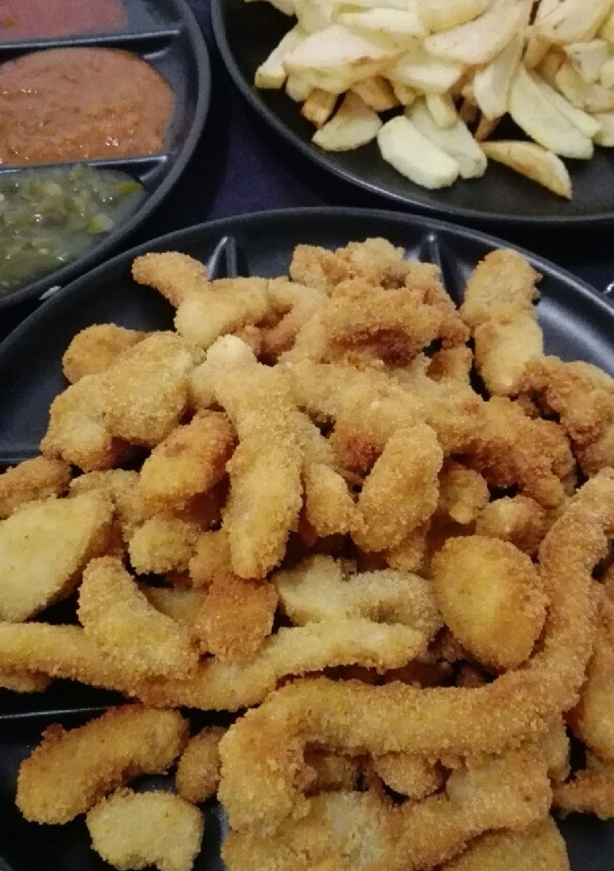 Una foto de Callos rebozados tres salsas